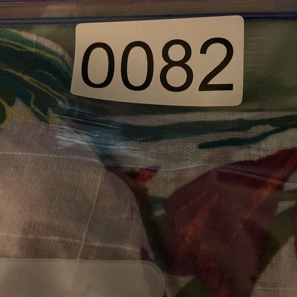 Terra & Sky NWT Square Neck Peasant Top Lavender Print 1X Tropical Resortwear - Picture 13 of 14